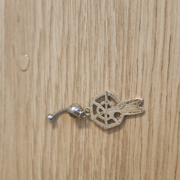 Dream Catcher Belly Button Ring - Picture 3 of 3